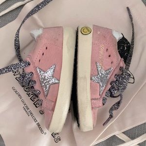 Pink toddler golden goose sneakers  euro size 19